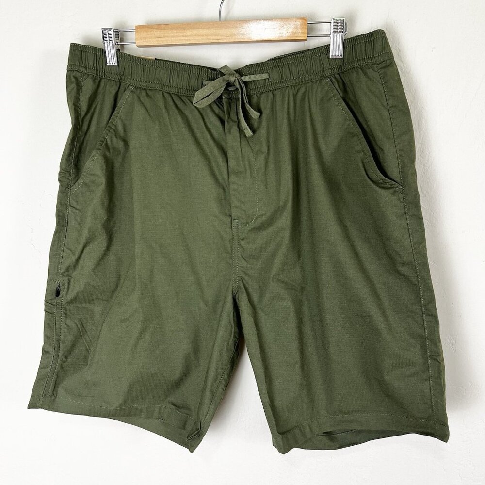 NEW Prana Double Peak E-Waist Shorts Men's Size XL x 8 Cargo Green Standard